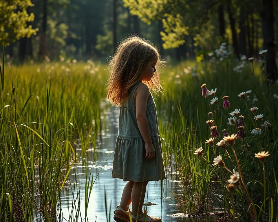 marsh girl in North Carolina