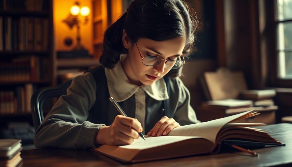 Anne Frank diary writing techniques